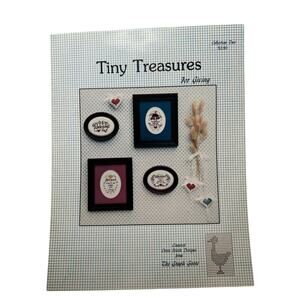 Vintage Tiny Treasures for Giving Cross Stitch Design Booklet 1984 Baby Wedding